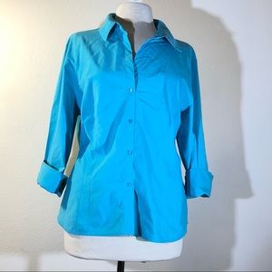 [Worthington] Blue Button-down Career sz 18 GUC